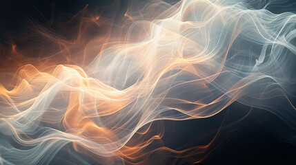 Ethereal smoke wisps forming intricate patterns, merging the intangible with the visually captivating. 