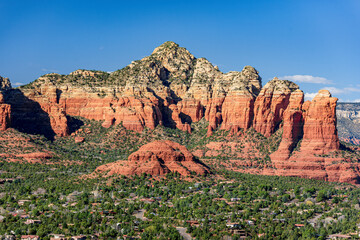 Red rocks of Sedona Arizona at dusk from the airport overlook - 776247374