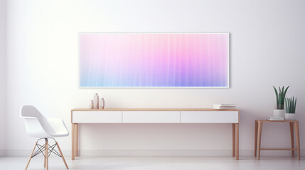 Immerse yourself in the enchanting beauty of a gradient agnst a pure white canvas, where colors transition seamlessly to form a mesmerizing display, portrayed vividly in high-definition.