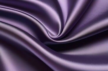 Fototapeta premium Close-up of smooth purple silk fabric with elegant folds.