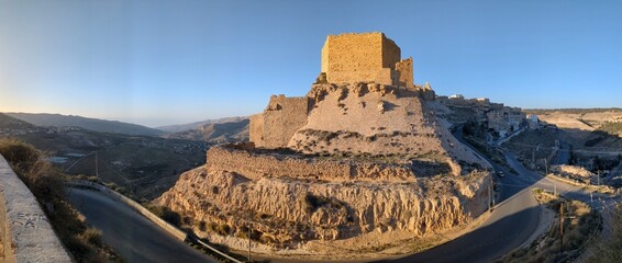 Medieval Crusaders Castle in Al Karak - Jordan, Al Kerak fortrest in arab world served as a fort...