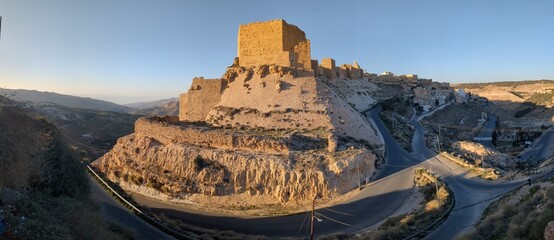 Medieval Crusaders Castle in Al Karak - Jordan, Al Kerak fortrest in arab world served as a fort...