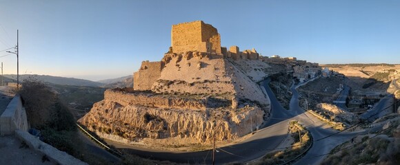 Medieval Crusaders Castle in Al Karak - Jordan, Al Kerak fortrest in arab world served as a fort...
