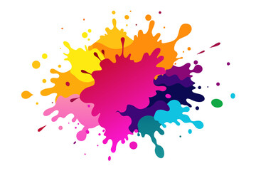 Vibrant Acrylic Watercolor Splash