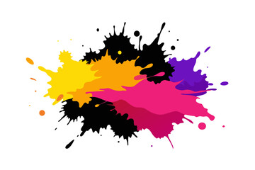 Vibrant Acrylic Watercolor Splash