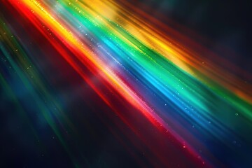 abstract colorful background with lens flare and bokeh effect, Ai Generated