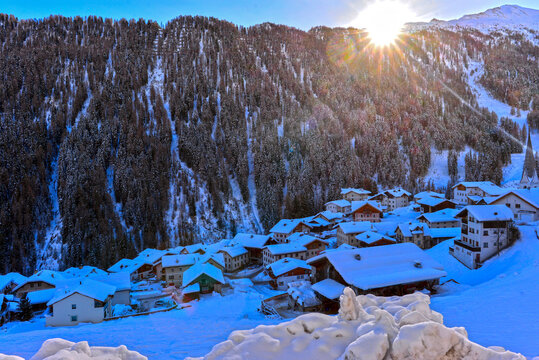 Samnaun-Compatsch in der Region Engiadina Bassa/Val M&uuml;stair, Graub&uuml;nden (Schweiz)