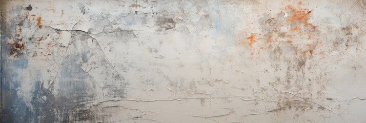 Textured Old Wall With Peeling Paint And Stains, Vintage Background. Grunge Style Aged Surface. Generative AI