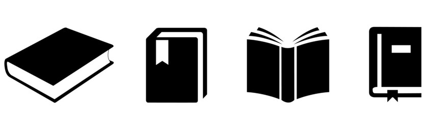 set of book icons book icon set education study reading learning language skill sign symbol line pictogram vector illustration design flat graphic design