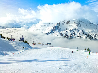 Fototapeta na wymiar Obertauern, ski resort in Austrian Alps