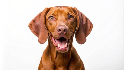 portrait of a dog, vizsla dog portrait