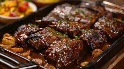 The dish of Venezuela. Asado Negro is a Venezuelan roast, the meat is stewed in red wine sauce.