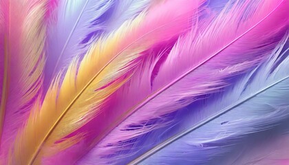 Pastel Dreams: Feathered Abstract Delight