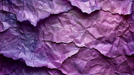   A close-up of a purplish paper resembling tissue, with hues of deep and light purple visible - obrazy, fototapety, plakaty