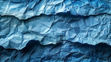   A detailed shot of a paper displaying a ripple-like wave of blue hue atop it