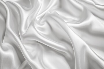 Fototapeta premium White silk satin luxury cloth for elegant wedding background design.