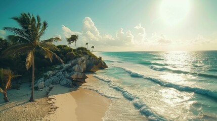 Tulum Beach - Mexico generative ai