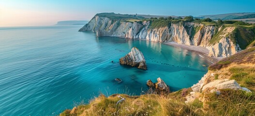 Fototapeta premium White coastline scenery