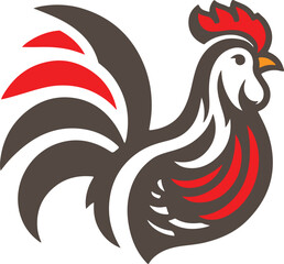 chicken logo template vector
