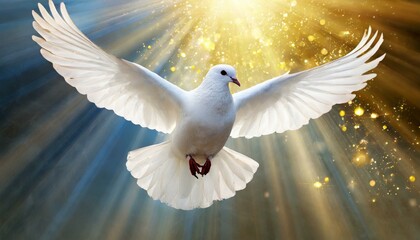 espíritu santa en forma de paloma.