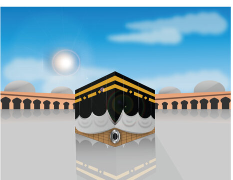 Realistic islamic pilgrimage concept