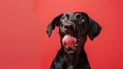 dog sticking out its tongue generative ai