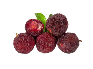 fresh waxberry, Yangmei, Myrica rubra transparent png