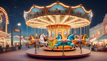 A-Whimsical-Scene-Depicting-A-Magical-Carousel-Wit-Upscaled_3