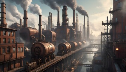 Awe-Inspiring-Steampunk-Inspired-Cityscape-With-T- 2