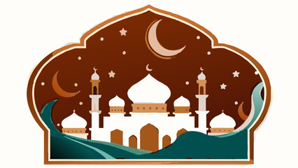 eid-al-adah-festival-greeting-card vector illustration