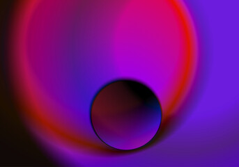 Fondo de pantalla. Fondo abstracto en fucsia, violeta, morado y rojo. Caracola. Agujero