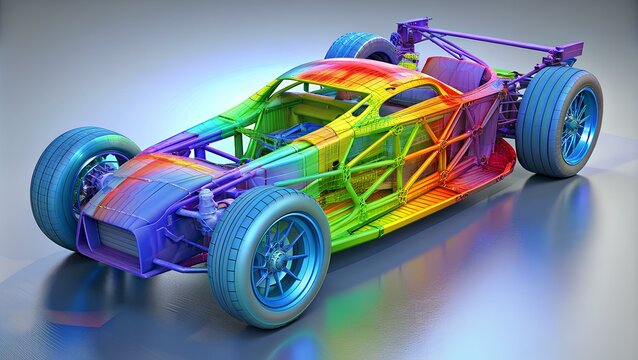 Visualizing Structural Integrity: Impact Scenario Simulation of Car Chassis Using FEA