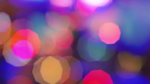colorful bokeh light reflection abstract background