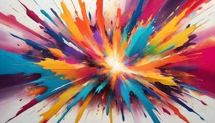 A-Vibrant-Abstract-Explosion-Of-Colors-And-Shapes-