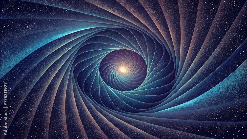 Aufkleber A mesmerizing display of spiraling beams evoking a sense of neverending motion.
