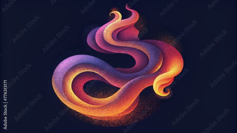 Aufkleber With a flick of the wrist vibrant smoke swirls and curves to create a psychedelic masterpiece that seems to come alive.