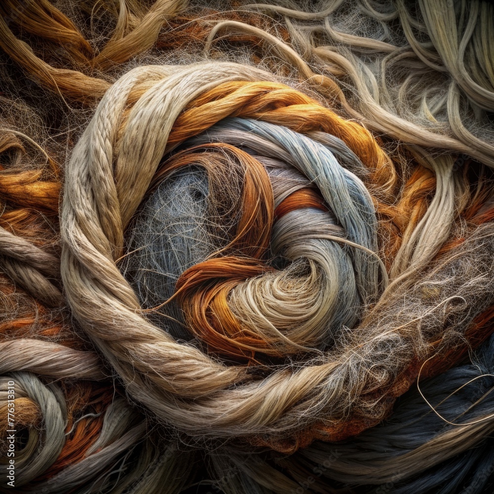 Aufkleber the rough and rustic nature of woven threads beautifully captured in this abstract image.
