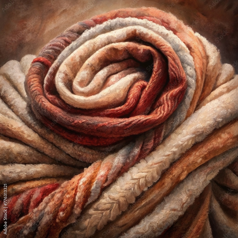 Poster soft inter textures that evoke a sense of warmth and coziness much like a rustic blanket.