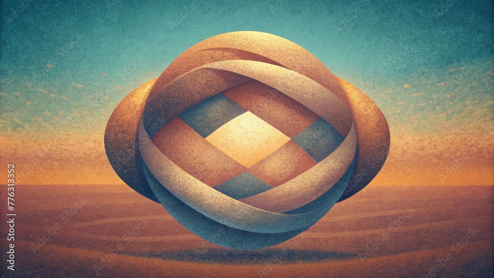 Poster Softened edges and blurred lines give this rusty weave image a sense of dreaminess and nostalgia.