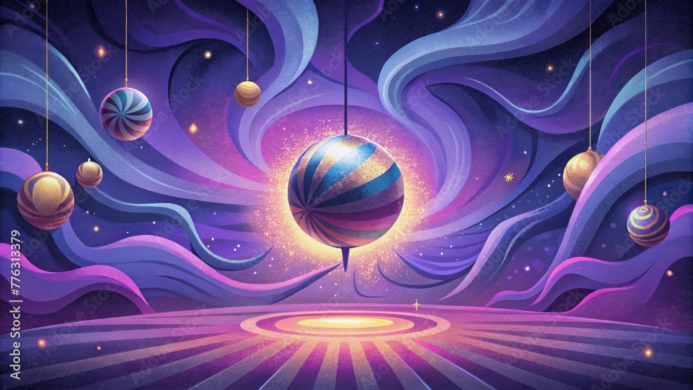 Poster A mesmerizing display of swirling lights evoking images of a disco paradise.