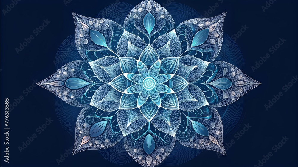 Poster A beautiful array of laceinspired shapes each one uniquely crafted with fine intricate details.