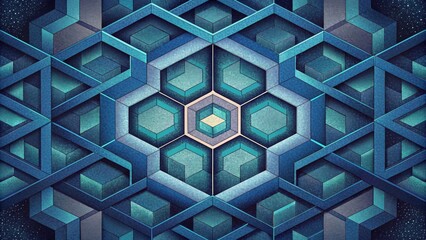 A hypnotic pattern of interwoven hexagons a visual representation of the immense strength and structural integrity of graphene.