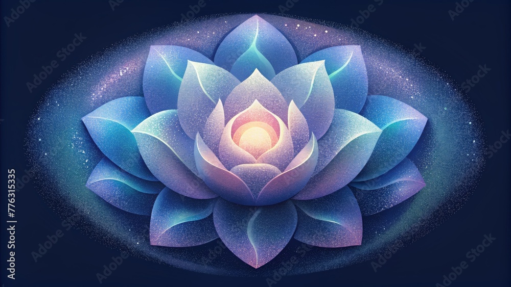 Poster A play of light and dark sharp and soft edges create a dreamlike interpretation of a blooming radiant flower.