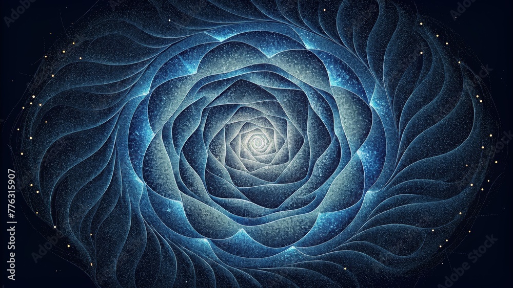 Leinwandbilder A whirlpool of shimmering threads weaving together to form the intricate fabric of electromagnetic eddies.