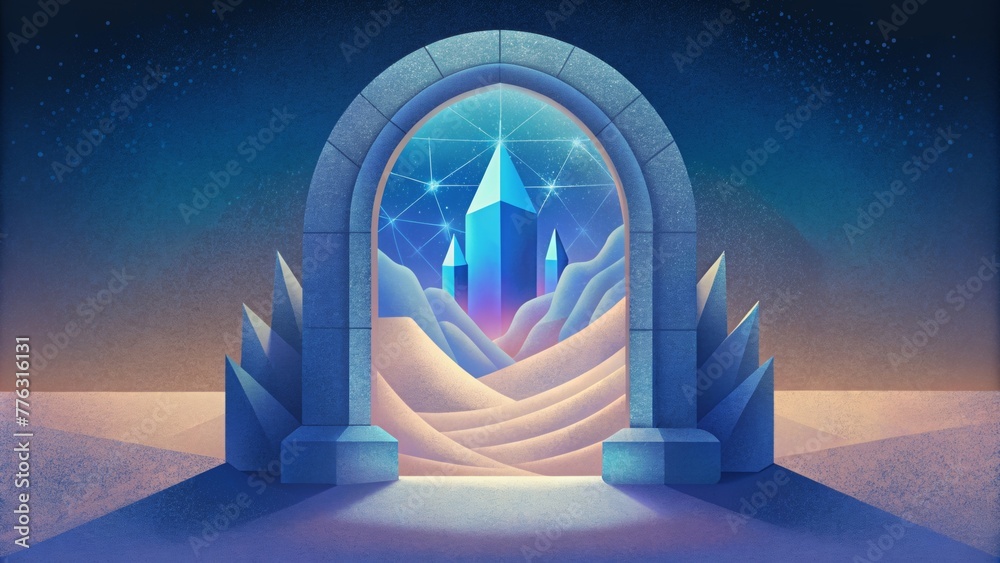 Poster like a window to another world the flawless transparency of crystal clarity reveals a world of wonde