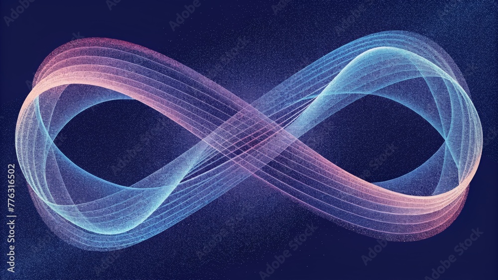 Aufkleber A linear flow of intersecting lines that resembles a delicate dance with each line gracefully crossing over the others.