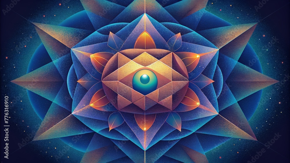 Poster From one angle a kaleidoscopic vision may appear chaotic but from another it reveals a stunning harmony and balance.