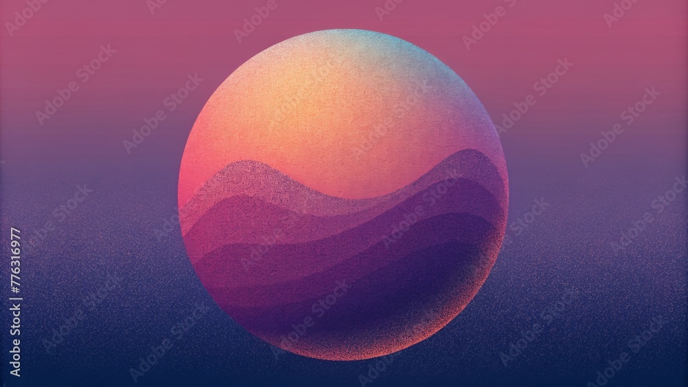 Aufkleber A mesmerizing canvas of seamless halftones each dot blending into the next to form a harmonious gradient.