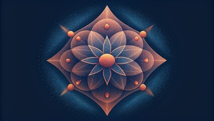 A sophisticated display of halftones their intricate patterns coming together to form a harmonious tapestry.