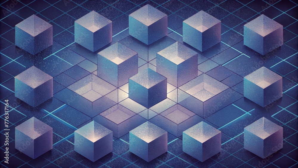 Aufkleber A grid of shifting squares appearing to pulsate and move.